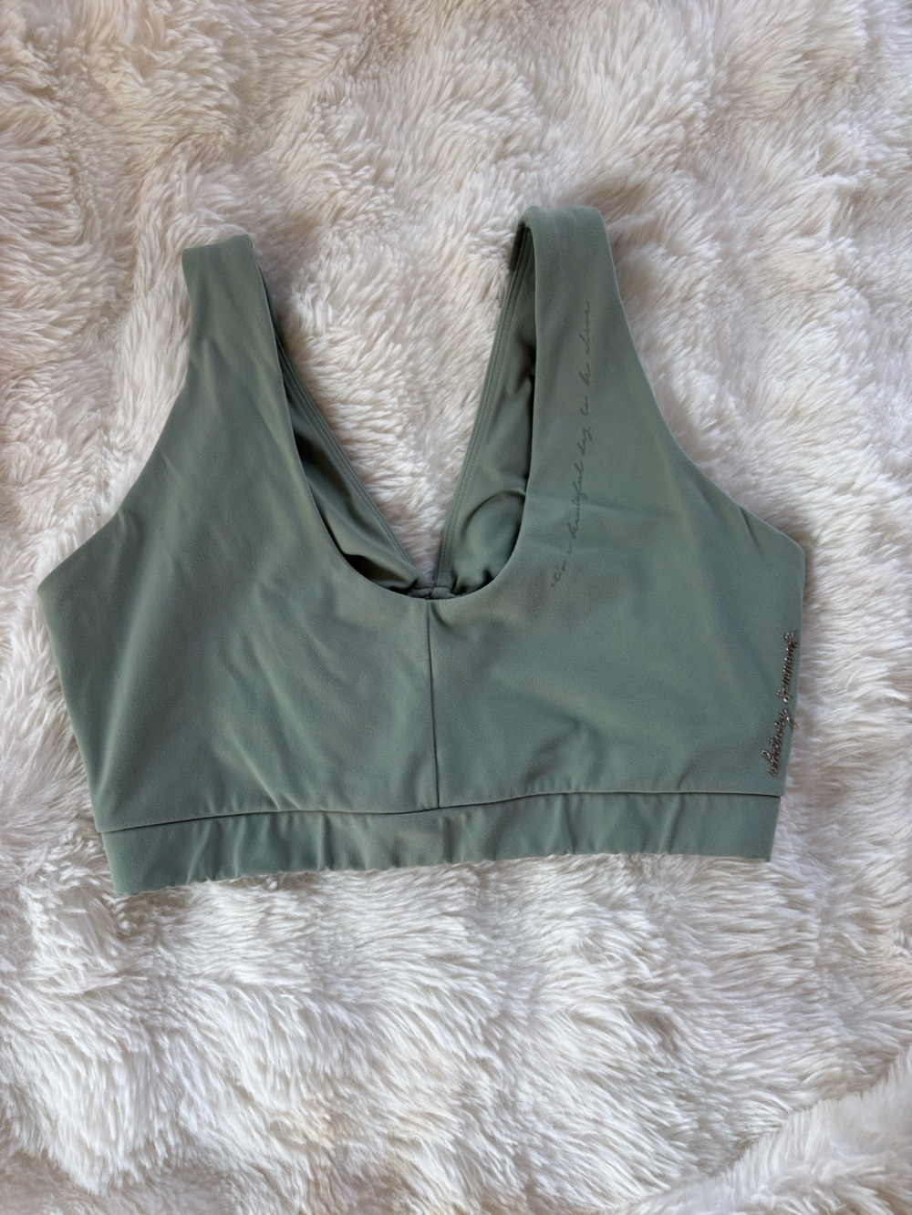 Seamless Gymshark Olive Green Women’s Sports Bra